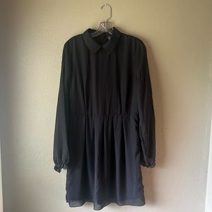 Kardashian Kollection Black Pleated Dress